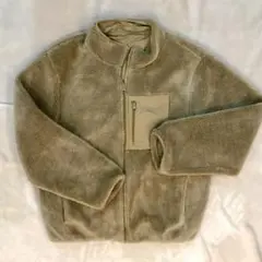 ボアジャケット　フリースジャケット ジッパーポケット付き　リバーシブル　L