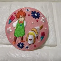 スタジオジブリ 缶バッジ　刺繍ブローチコレクション　ハウルの動く城