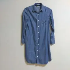 EDWIN　 ソフトデニムワンピース 　シャツワンピース