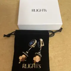 RLIGHTS ビジュー ドロップ型 イヤリング