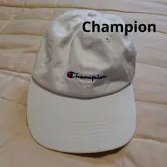 Champion キャップ ホワイト コットン100% フリーサイズ
