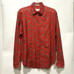 JOHN HENRY 長袖シャツ ペイズリー柄 レッド　ヴィンテージ