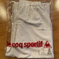 355-M-白下　le coq sportif 看護衣ホワイト ズボン Mサイズのサムネイル