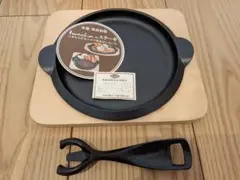 【新品未使用品】南部鉄器　岩鋳　ステーキプレート1セットのサムネイル