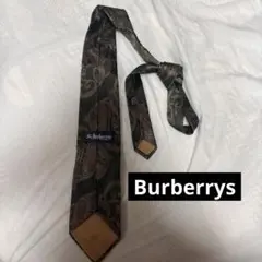 だ*け様 Burberrys ペイズリー柄 ネクタイ グリーン ホースロゴ