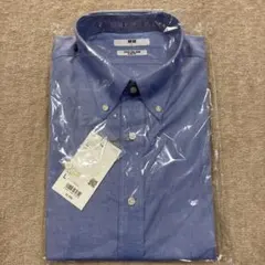タグ付き ユニクロ Yシャツ スリムフィットシャツ L 長袖 ブルー　7841