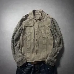 2010s archive Grunge Military Jacke y2k