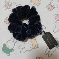 FRANCE LUXE ネイビー ベルベット シュシュのサムネイル