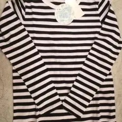 新品 earth ボーダー 長袖カットソー Tシャツ