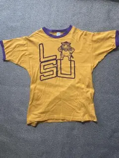 80s Champion チャンピオン バータグ後期 Tシャツ 袖リブ カレッジ 