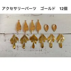 アクセサリーパーツ　ゴールド　12個　 ハンドメイド