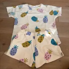 ZARAキッズ パイナップル柄 半袖Tシャツ ショートパンツセット 116歳