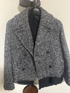 ツイード ダブルブレスト テーラードジャケット