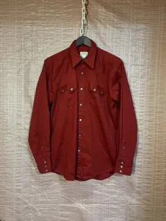 古いビームス　90年代　BEAMS ウエスタンシャツ　L 赤　レッド　古着