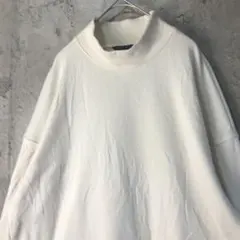 A4056古着　スウェット　ホワイト　無地　90s Y2K
