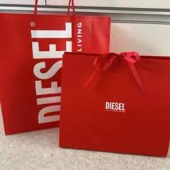 DIESEL 赤 ショップ袋 ラッピング セット