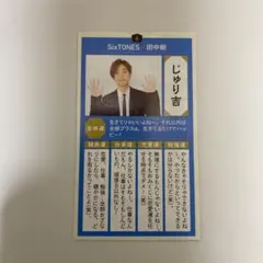 SixTONES 田中樹　カード