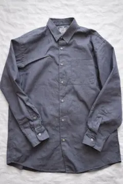 【試着のみ】無印良品　紳士　ヘンプ混長袖シャツ　Lサイズ