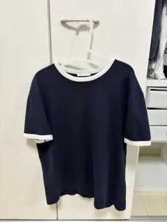 ZARA リンガーTシャツ ネイビー Lサイズ