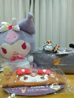 サンリオ　クロミ　４点セット　ヘアバンド　シュシュ　ぬいぐるみ　バッグ