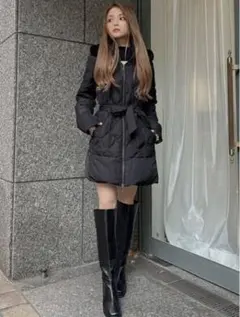 RESEXXY リゼクシー キルティング ダウンコート ブラック 黒 ダウン