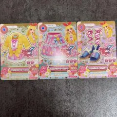 【コーデ一式】アイカツカード スプリングシャワー 3枚セット 星宮いちご