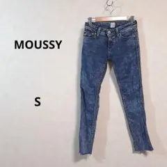 マウジー　MOUSSY　ブルー スキニーデニム　ストレッチ　Sサイズ /115