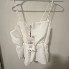 【新品】ZARA ビスチェ ホワイト キャミソール Sサイズ