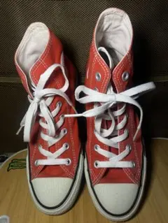 CONVERSE ハイカットスニーカー US 5.5レッド