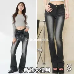 ダーリッチ darich ブラストフレアデニムパンツ ブラック BLK Sのサムネイル