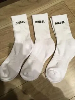 DIESEL ホワイトソックス3足セット定価1足2300円EUR12.99