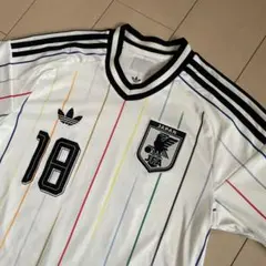 美品】adidas サッカー日本代表 アウェイ レプリカ18 上田綺世 L