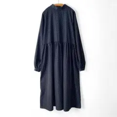 ANAYI アナイ 幾何ドット柄ロングワンピース ジョーゼット2024 現行品 ANAYI アナイ 幾何ドット柄ロングワンピース ジョーゼット2024 現行品