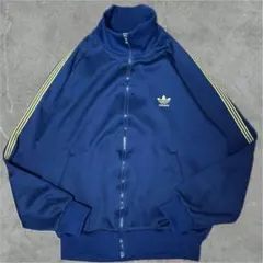 112 adidas 西ドイツ製トラックジャケットL紺 デサント 70s 80s
