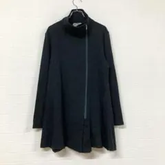 モン・グレ 38 カシミヤ アンゴラ ロングコート 黒 マキシ丈 極暖 希少