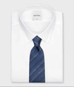 Paul Smith ポールスミス　ネクタイ ネイビー ストライプ　ブルー