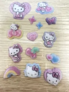 キティ　コットンパフィーシール