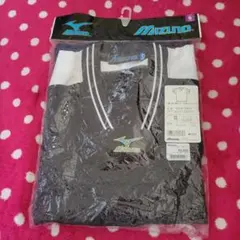 未着用品 ミズノ Vネック 切替ベースボールシャツ Tシャツ 練習着 野球 O