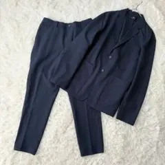 【ニューバランス】セットアップ　 テーラードジャケット　パンツ XL　紺色