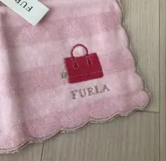 新品未使用タグ付き　フルラ　ミニタオルハンカチ　ピンク