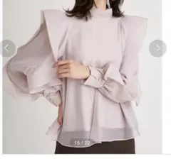 Sov.ブライトオーガンジーシースルーカーデ完売品 - メルカリ