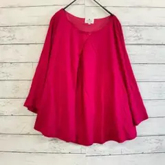 LANVIN en Bleu トップス 無地 ピンク フレアシルエット 38