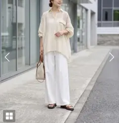 【STYLEDELI】シアー ストライプ オーバーサイズ シャツのサムネイル