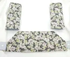 Ｊー㉕抱っこひも　よだれカバー　首回りカバー　セット　花柄　無地　エルゴ対応