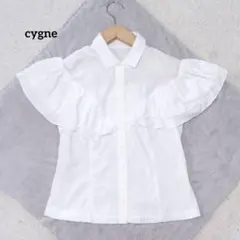 cygne　シーニュ　ダブルフリルブラウス　Florence　白のサムネイル