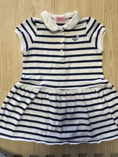 ミキハウス　ホットビスケッツ　ポロワンピース　100