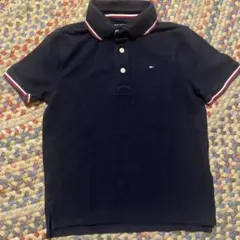 TOMMY HILFIGER ネイビーポロシャツ S/P (6-7)