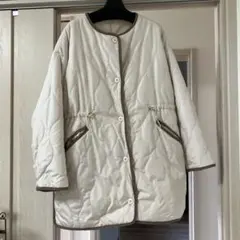 アイボリー キルティングジャケット Fサイズ