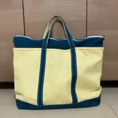 ★激レアカラー！黄色イエロー！80s エルエルビーン トートバッグ/Mサイズ ☆激レアカラー！黄色イエロー！80s エルエルビーン トート