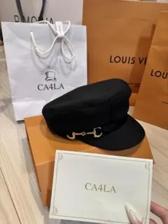 タグ付き・新品未使用CA4LA ブラック キャスケット